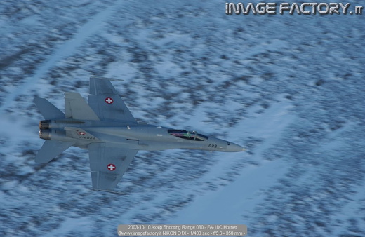 2003-10-10 Axalp Shooting Range 080 - FA-18C Hornet